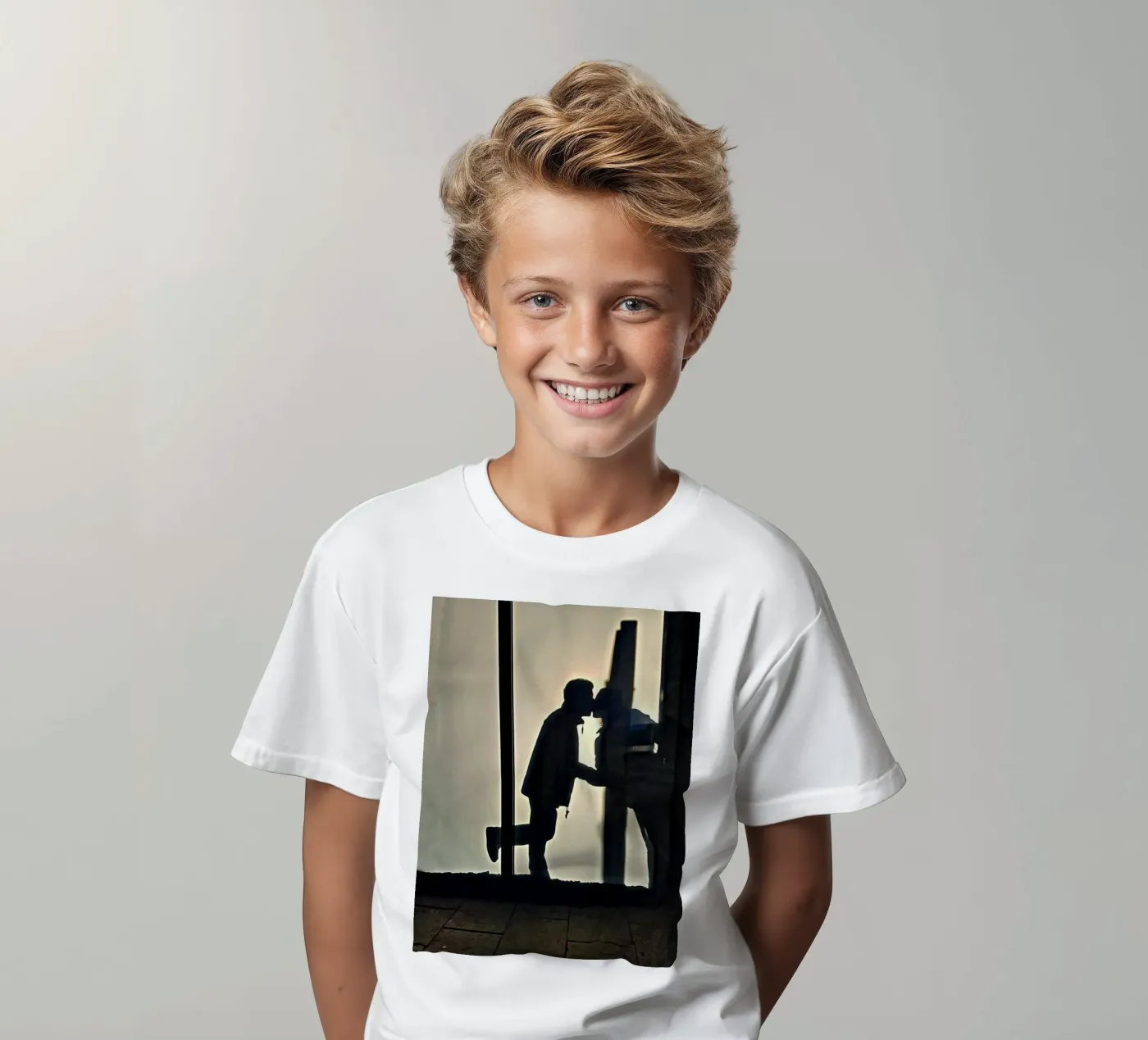 The kiss t-shirt bambini da Massimo Frascogna