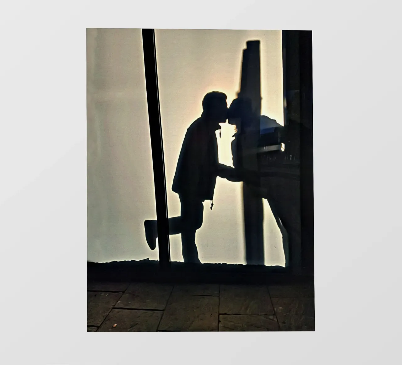 Il bacio pellicola backlit da Massimo Frascogna