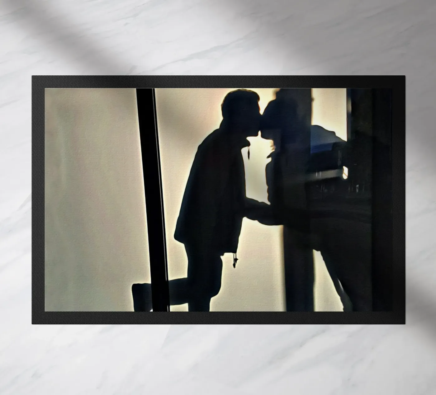 The kiss Fußmatte von Massimo Frascogna