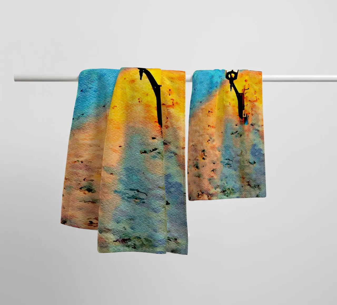 La lampada asciugamano da bagno da Massimo Frascogna