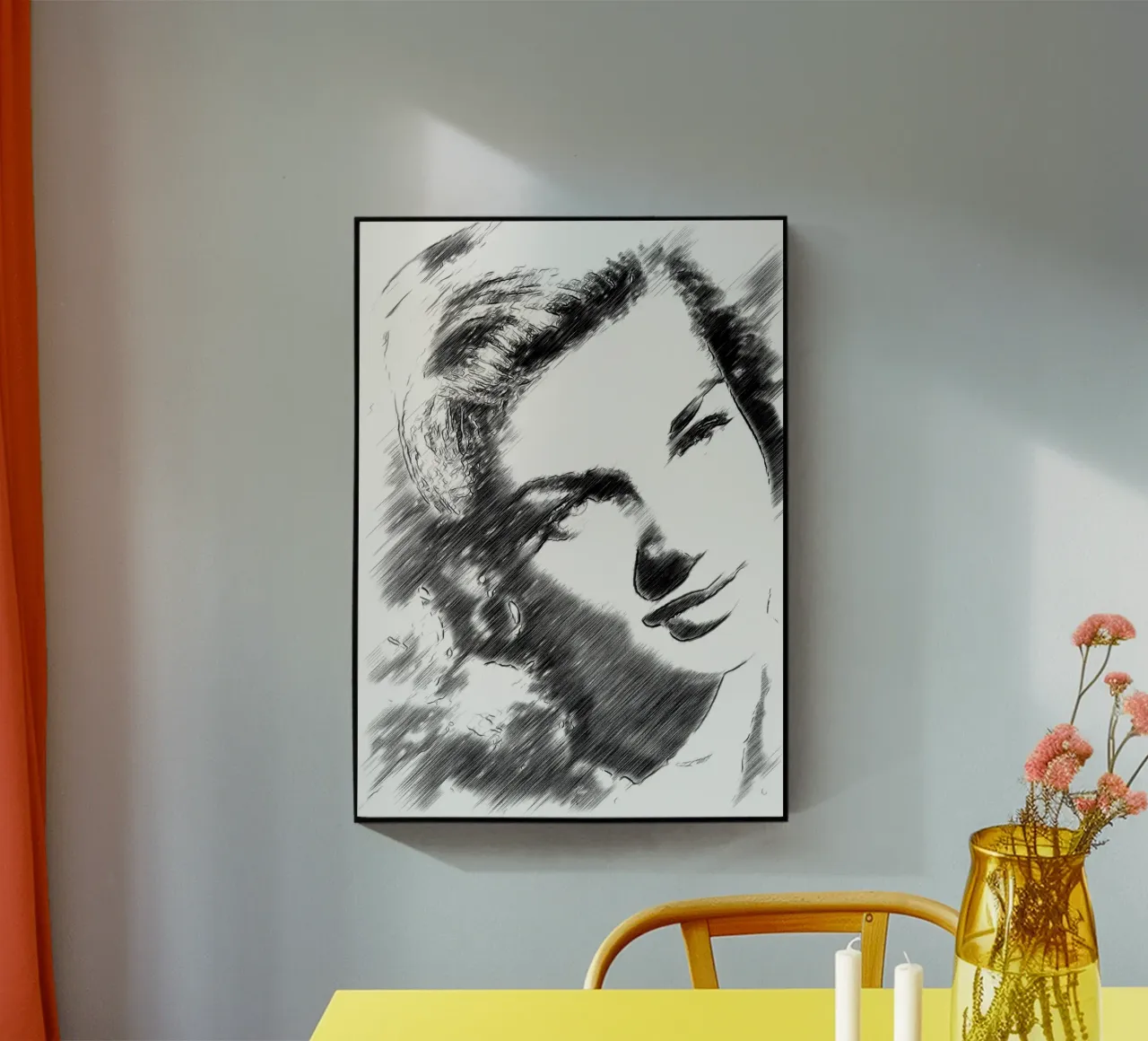 L'attrice Lauren plexiglass da Massimo Frascogna