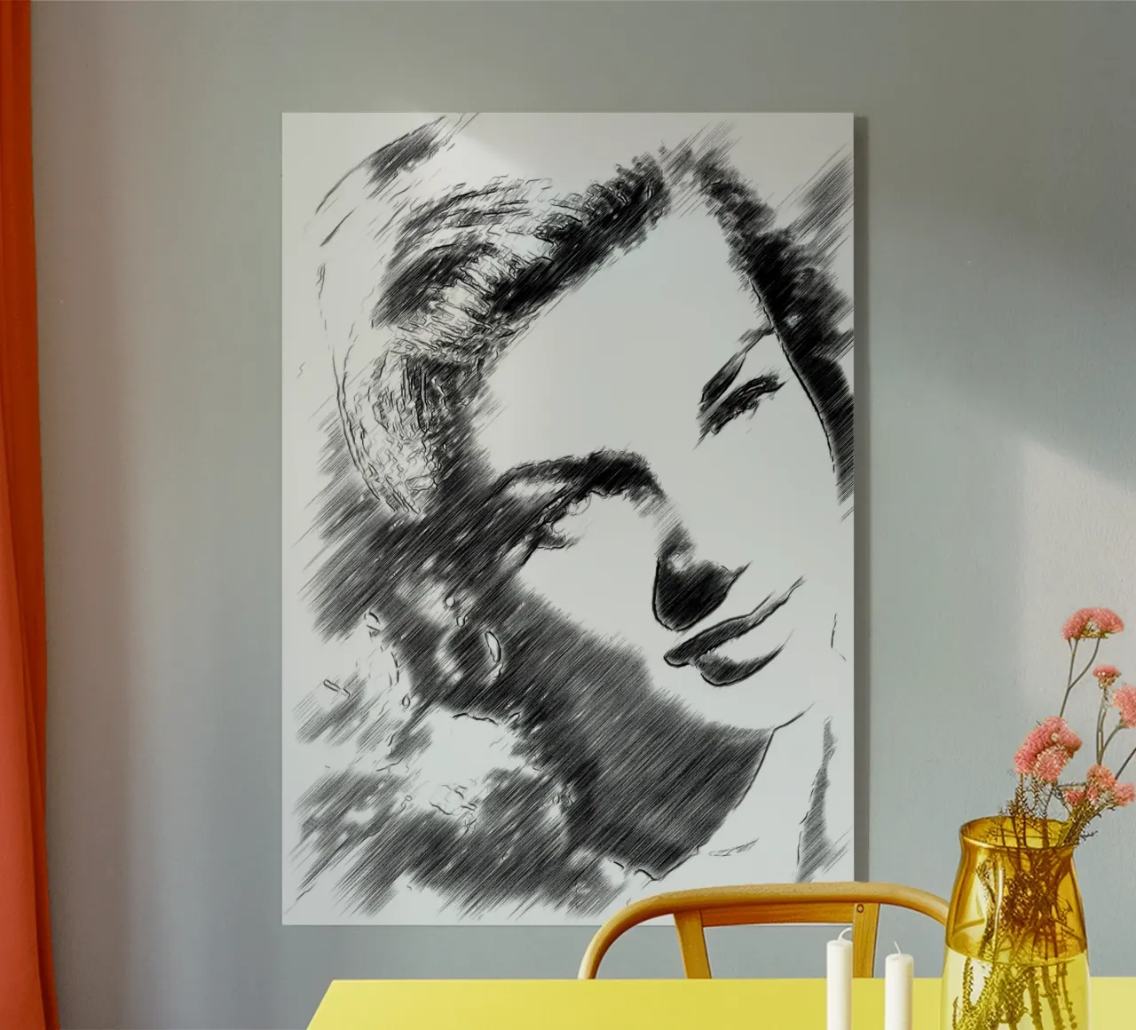 L'attrice Lauren plexiglass da Massimo Frascogna