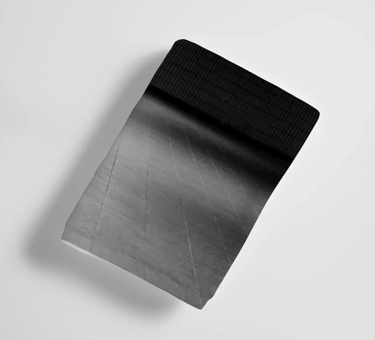 Black and white photo Berlin: Shadow play in a dark tunnel towel by Bold and Retro