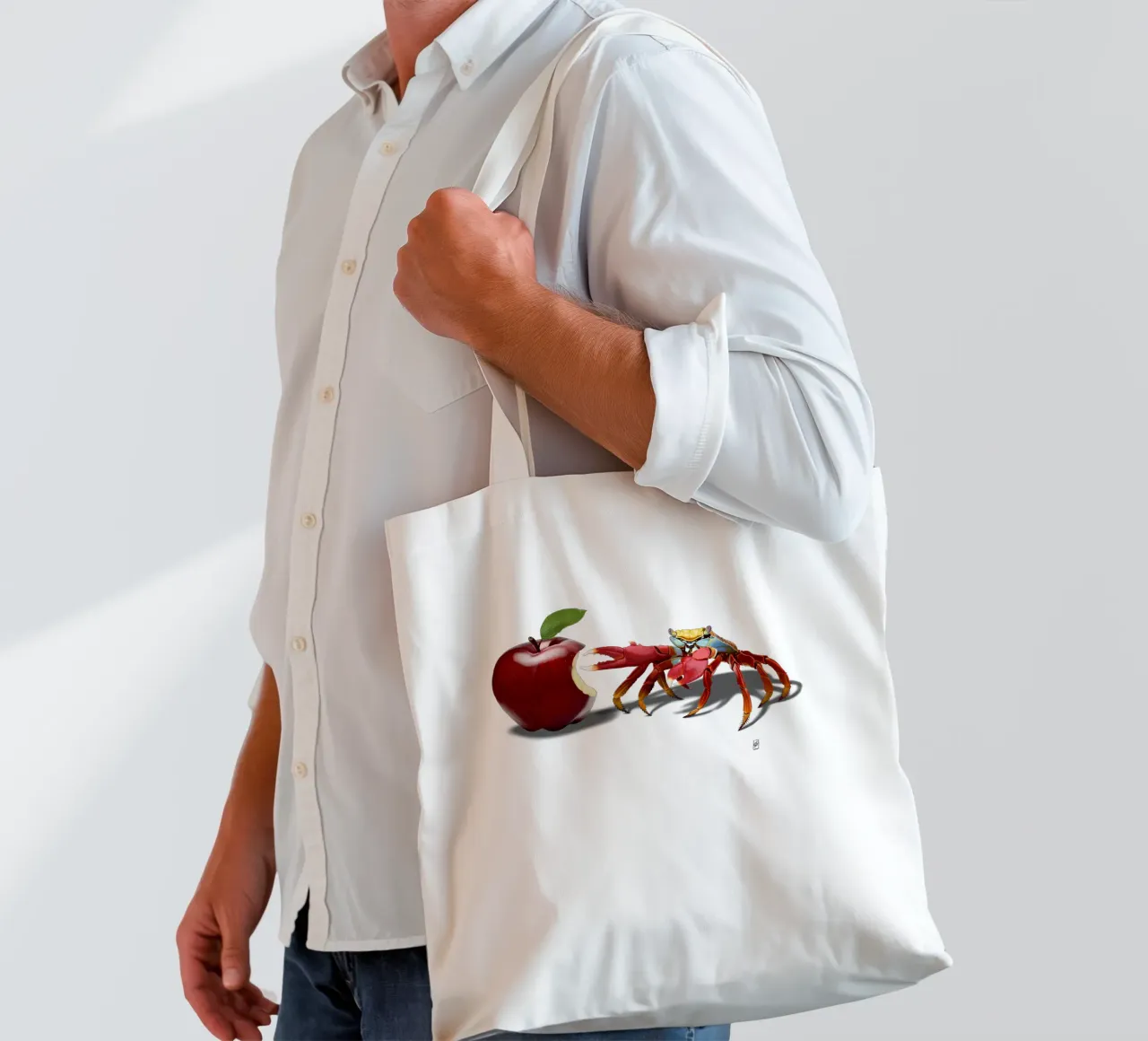 Core (Colour) borsa in juta da Rob Art | Illustration