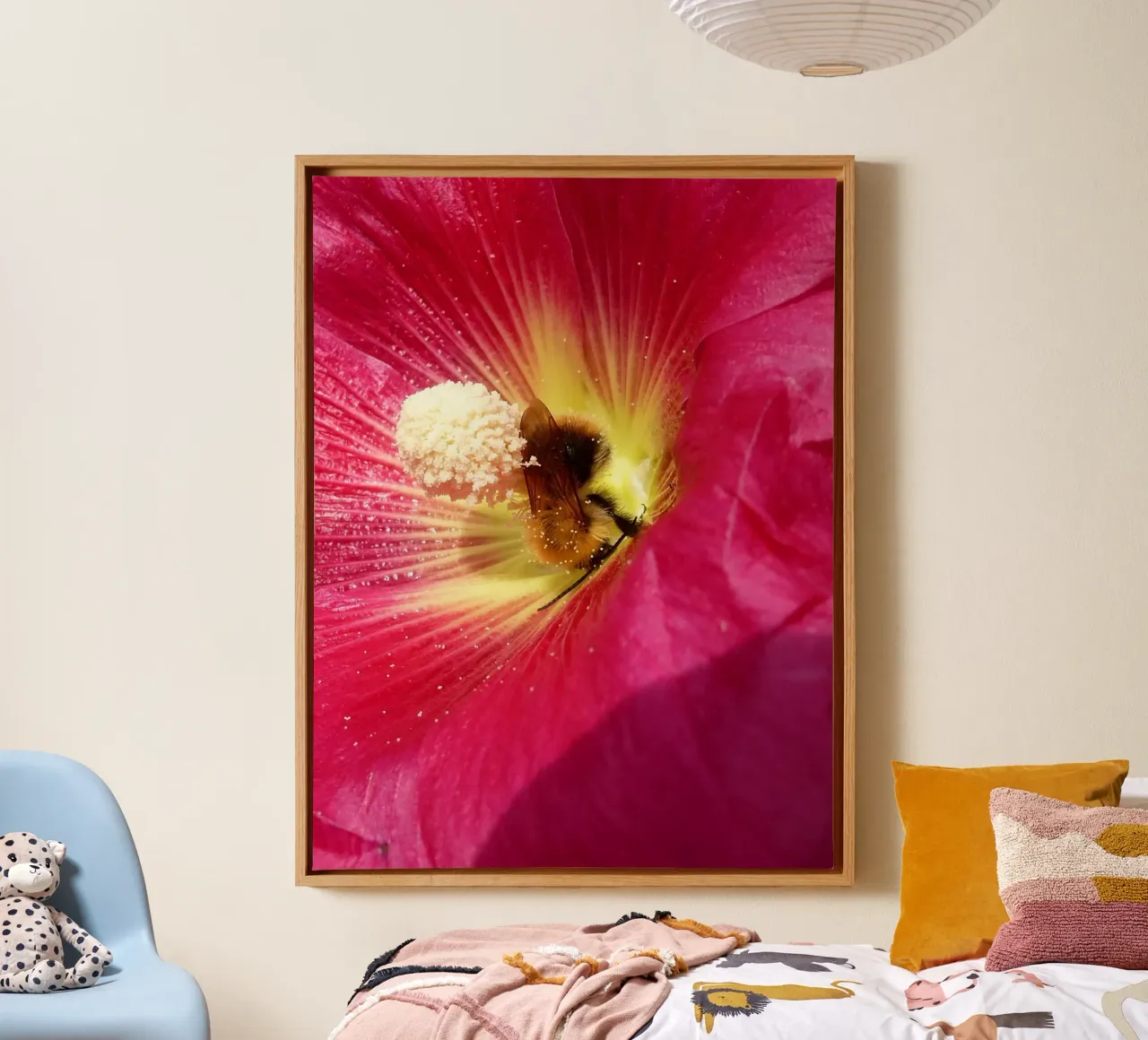 Bloemenleven canvas met Baklijst van Massimo Frascogna
