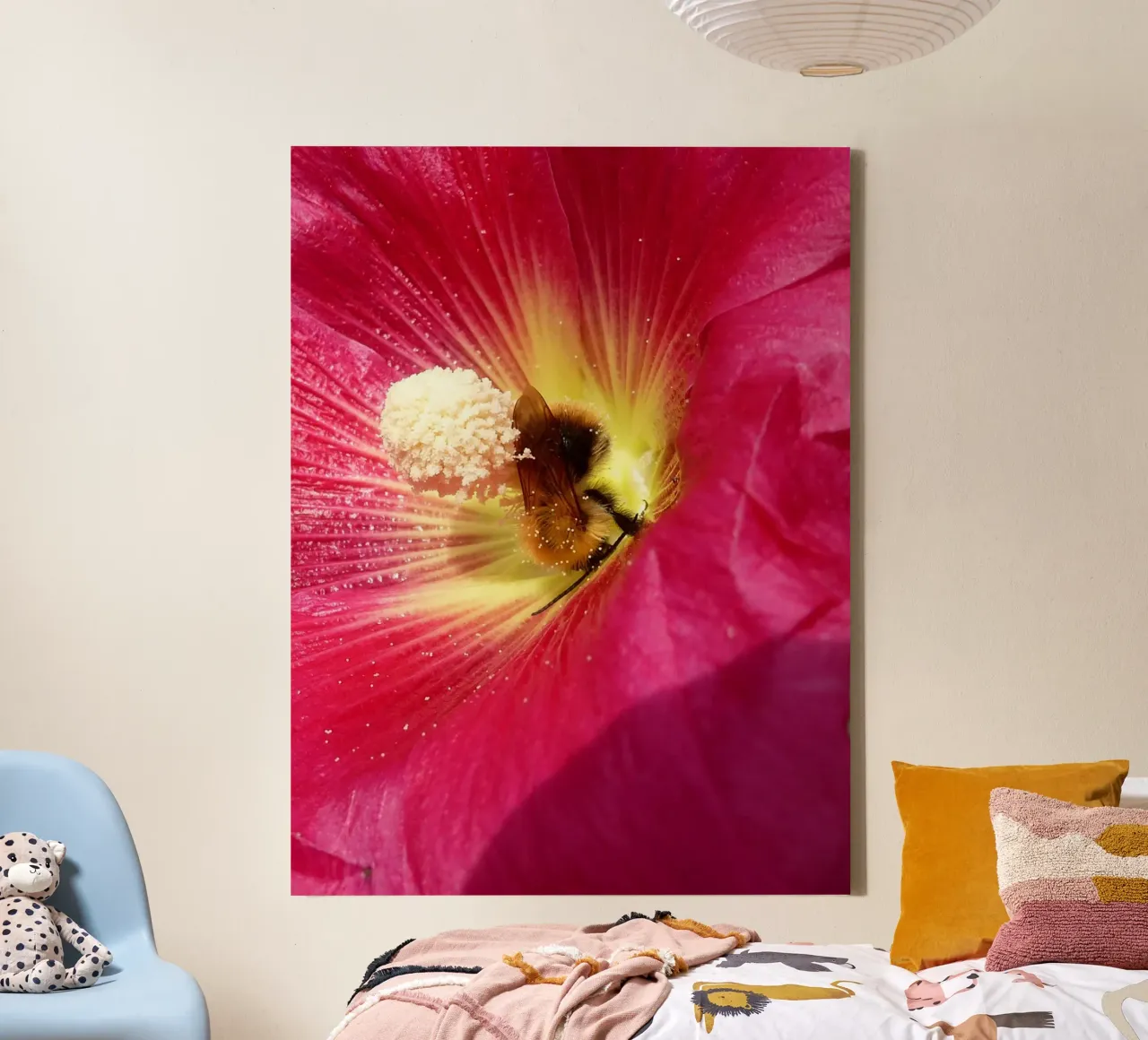 Bloemenleven canvas met Baklijst van Massimo Frascogna