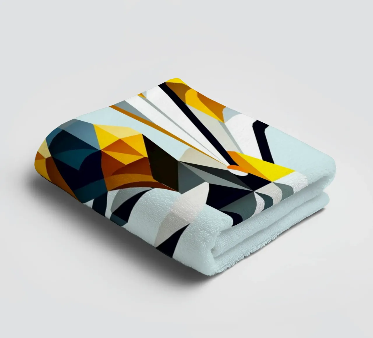 Geometric bee - A masterpiece of polygon art towel by namosh