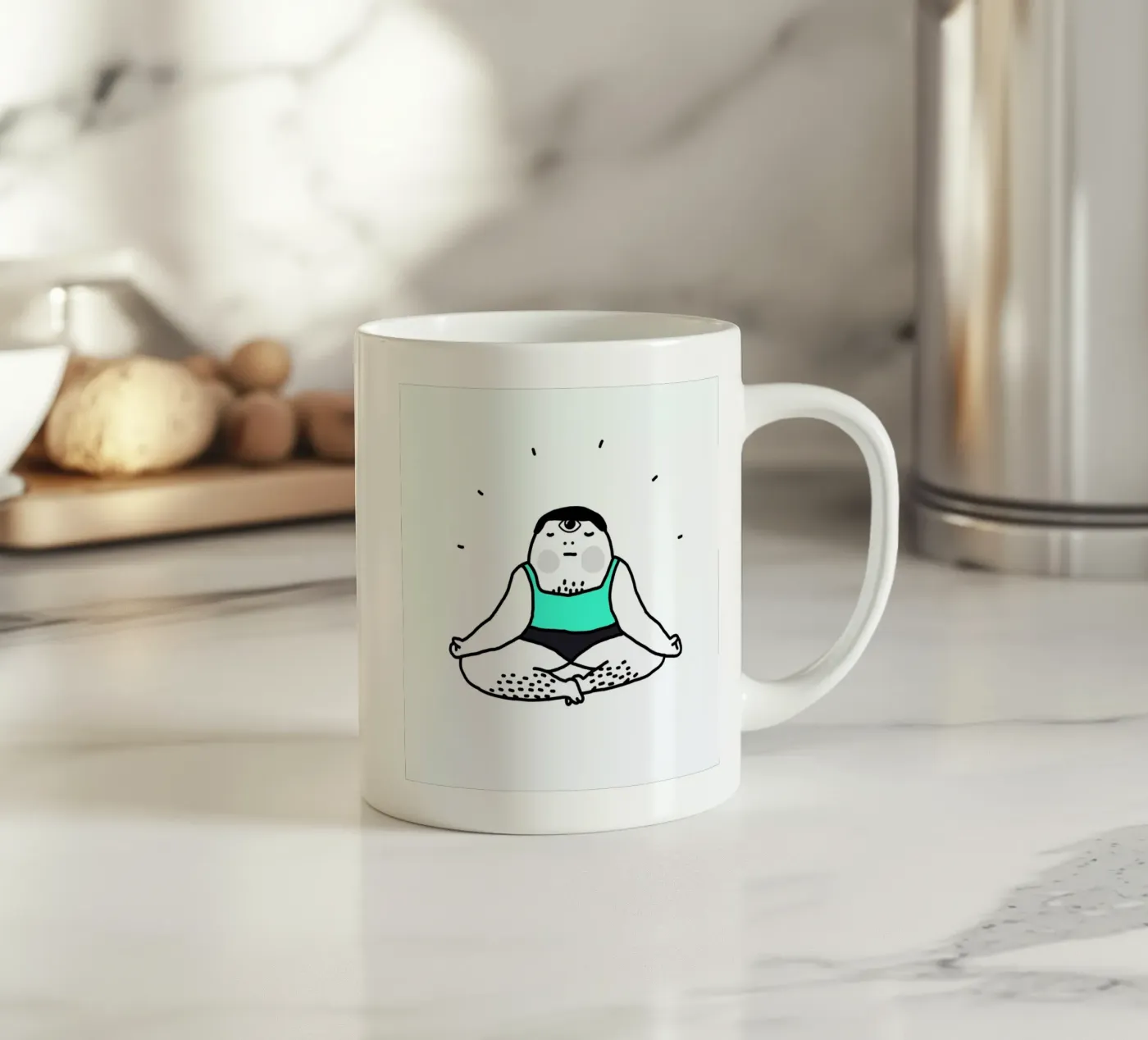 Zen ceramic mug by Herzette