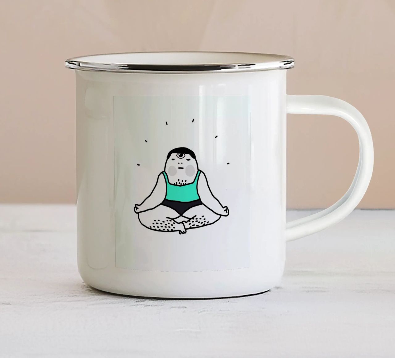Zen tazza in smalto da Herzette