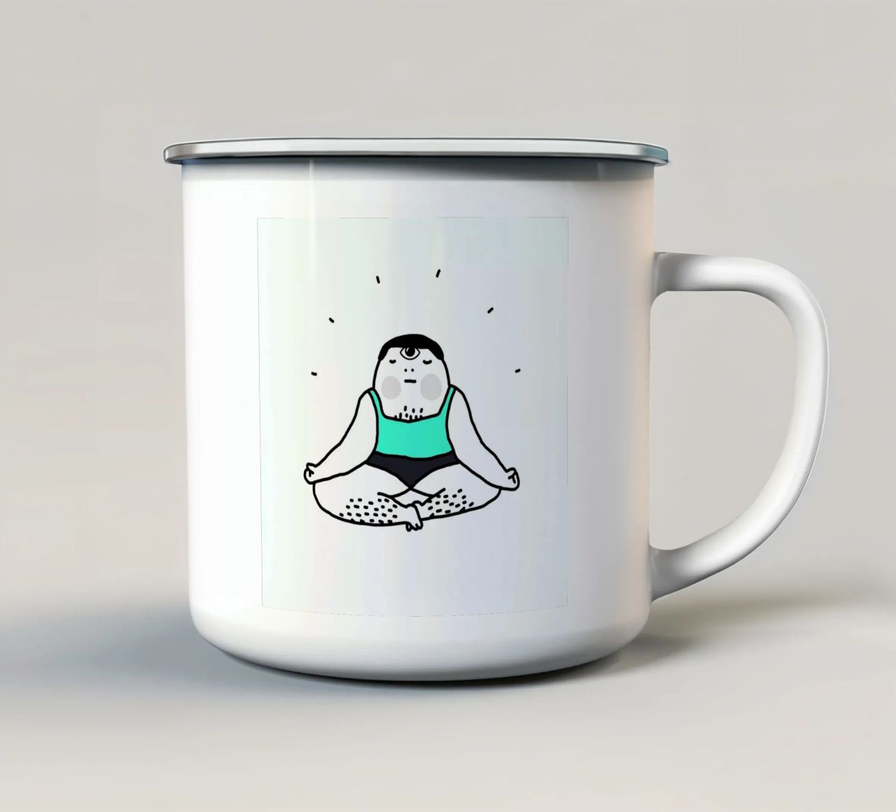 Zen tazza in smalto da Herzette