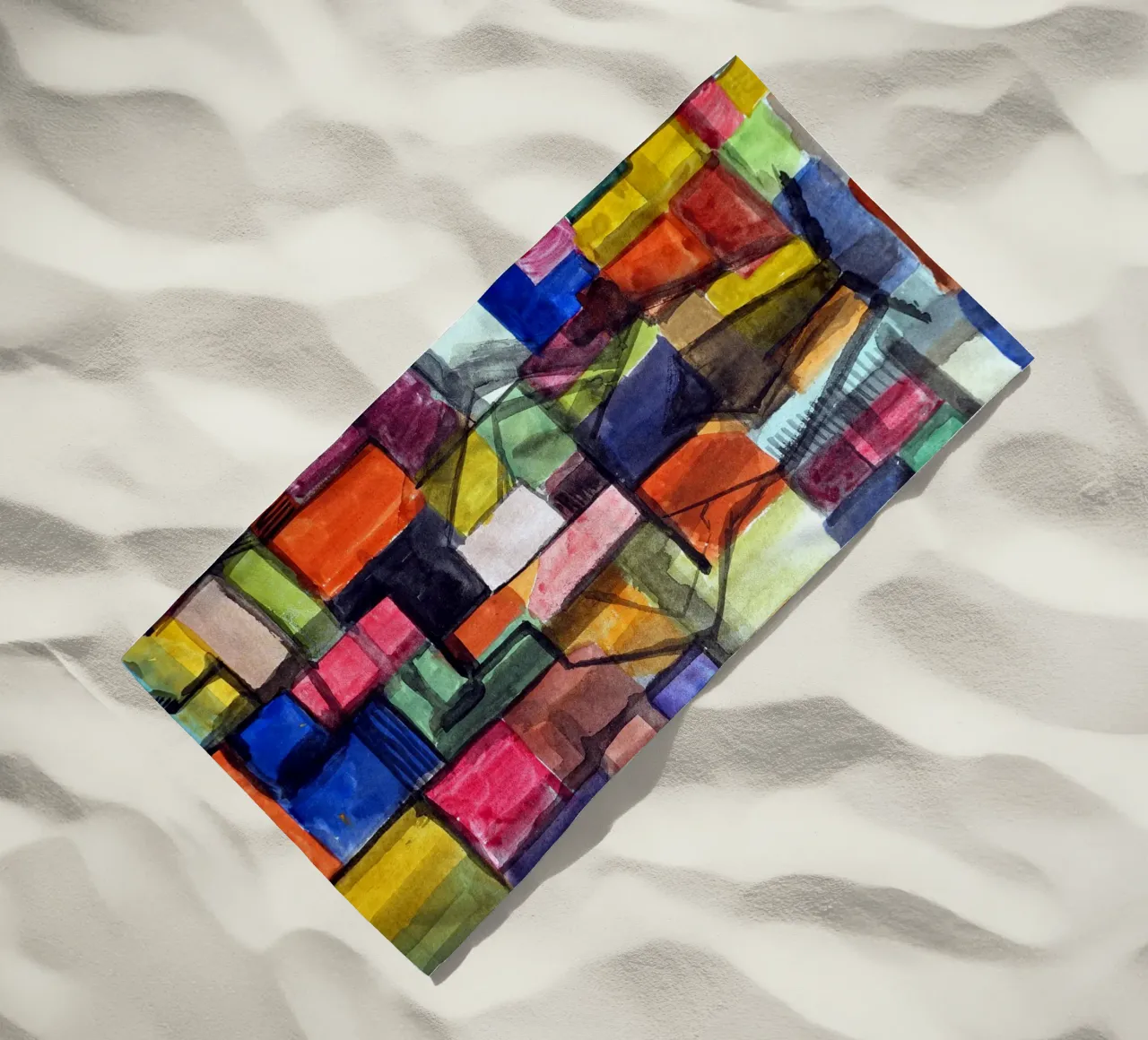 Human shapes telo mare da Massimo Frascogna