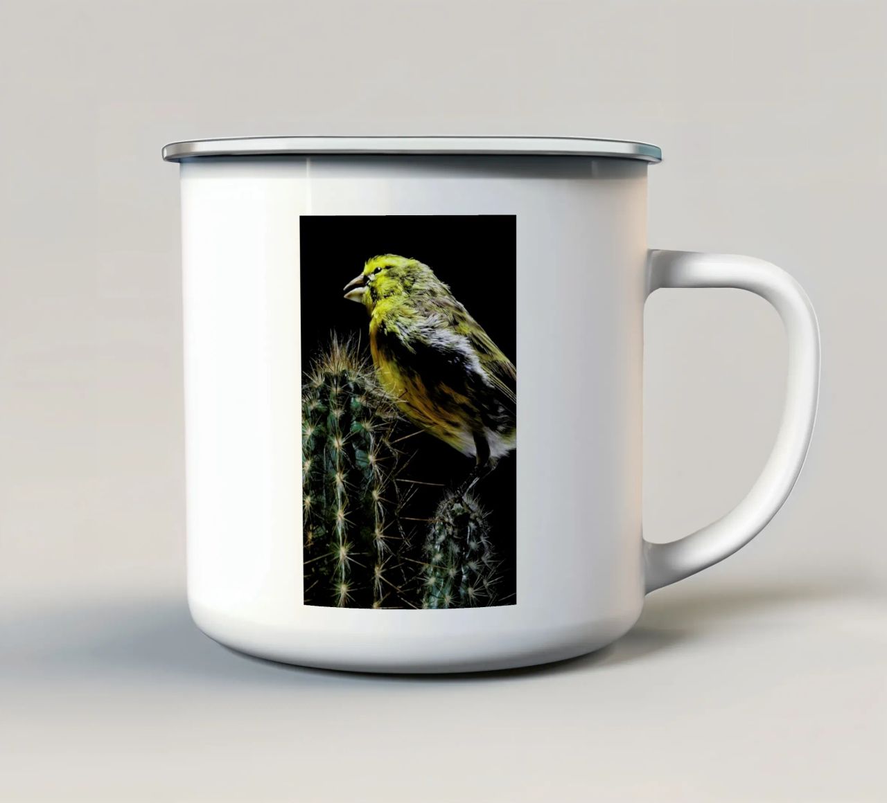Birds Everywhere 16 tazza in smalto da Günther Egger