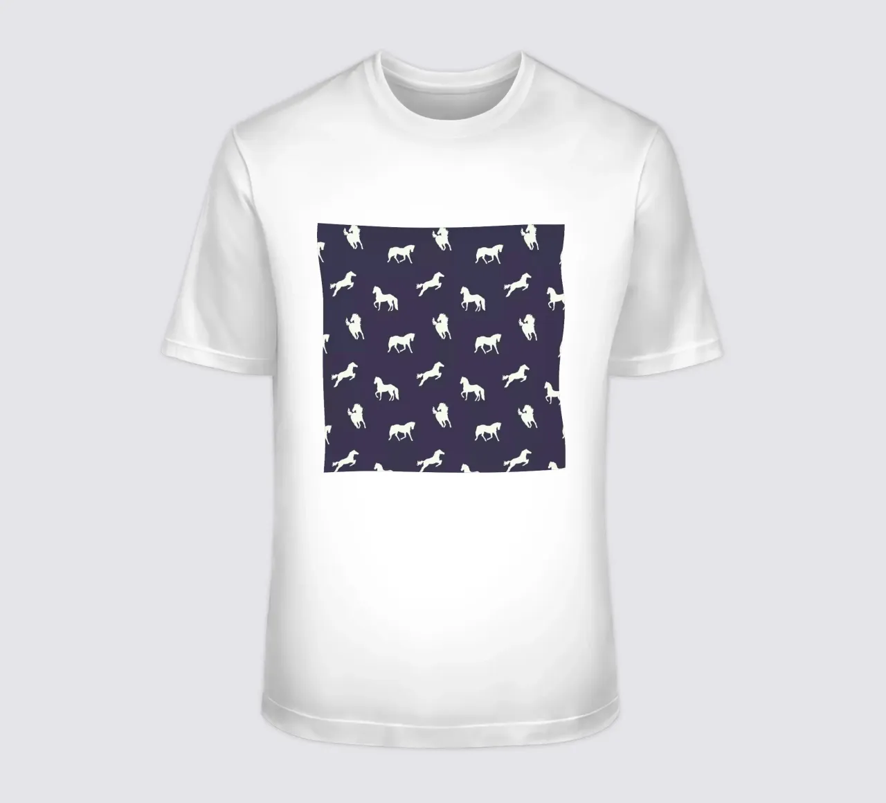 Horse print (Navy slate) t-shirt da Jacqueline Maldonado