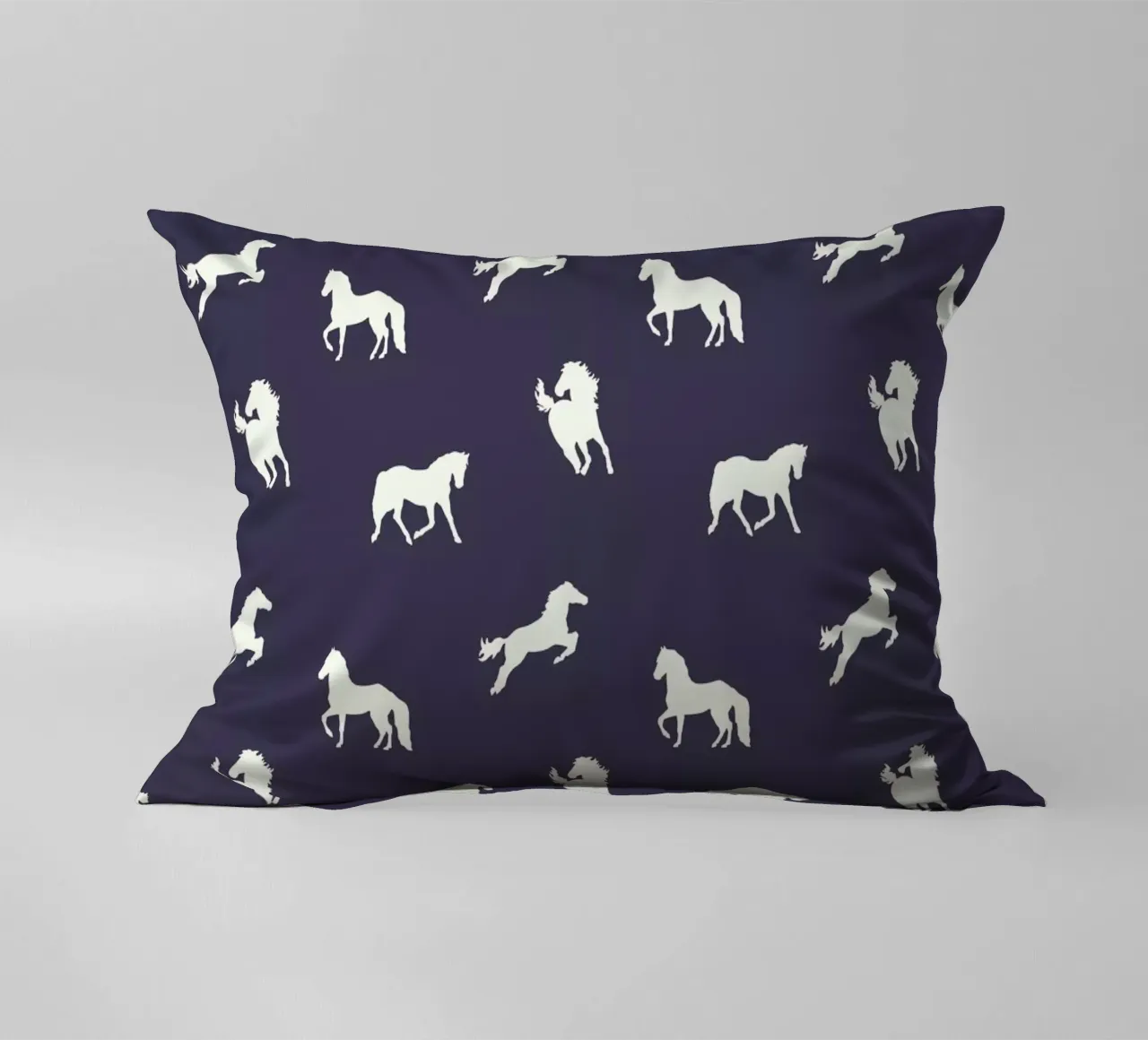 Horse print (Navy slate) cuscino da Jacqueline Maldonado