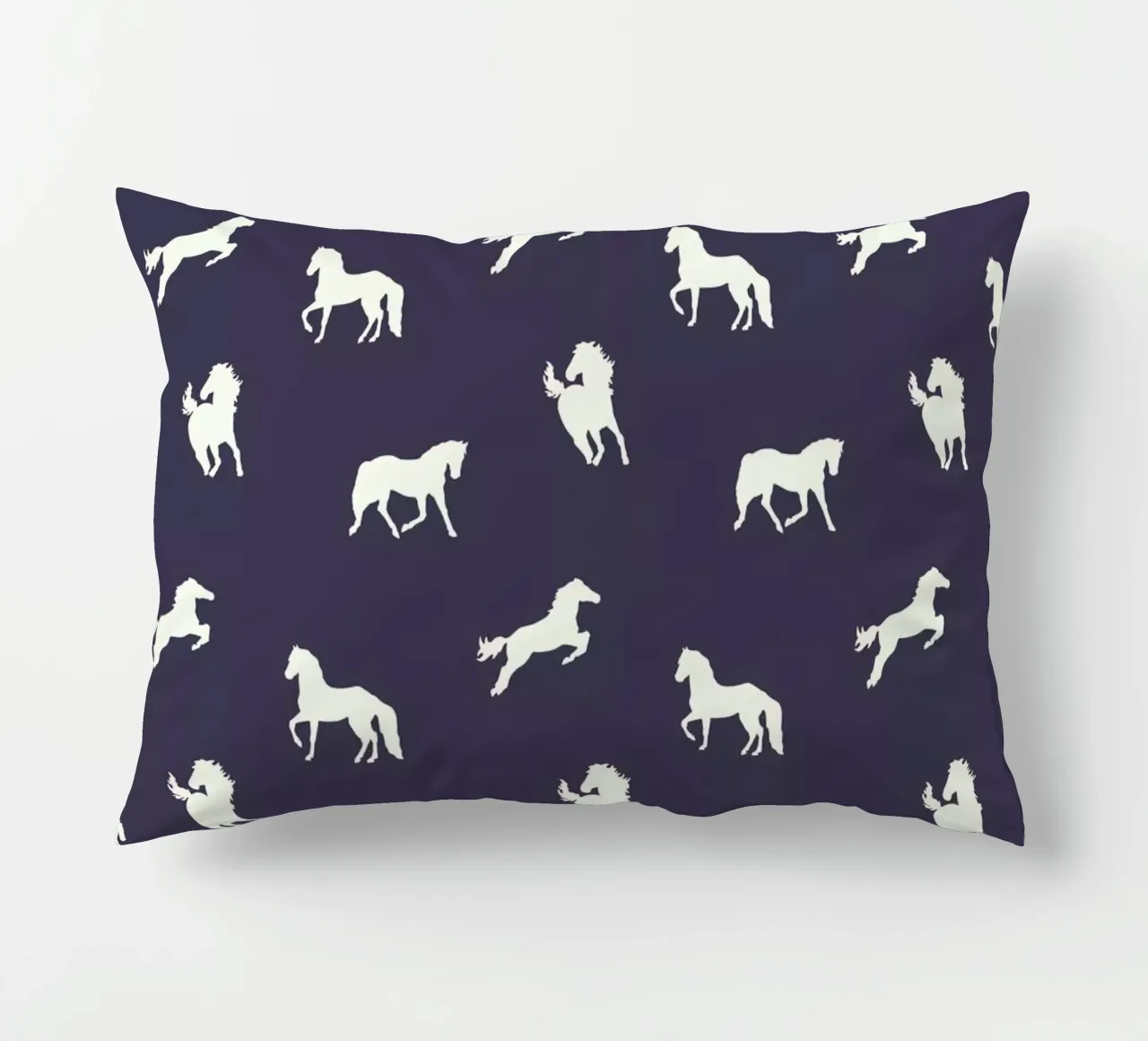 Horse print (Navy slate) cuscino da Jacqueline Maldonado