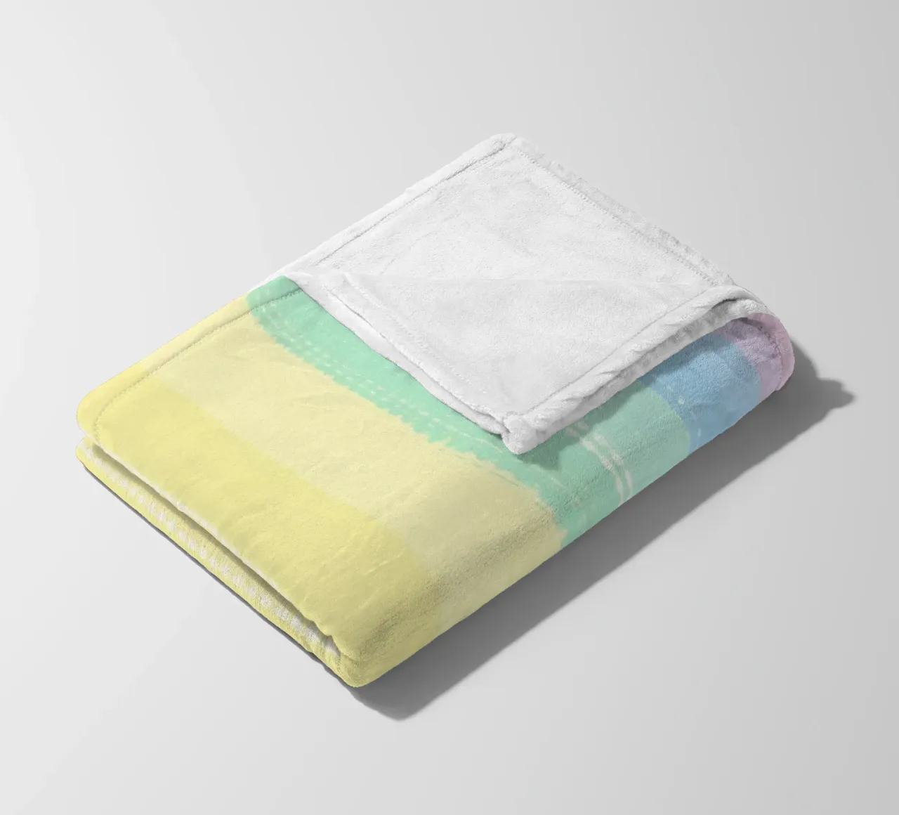 Soft pastel stripes create a calming visual effect fleece blanket by DesignDoodle
