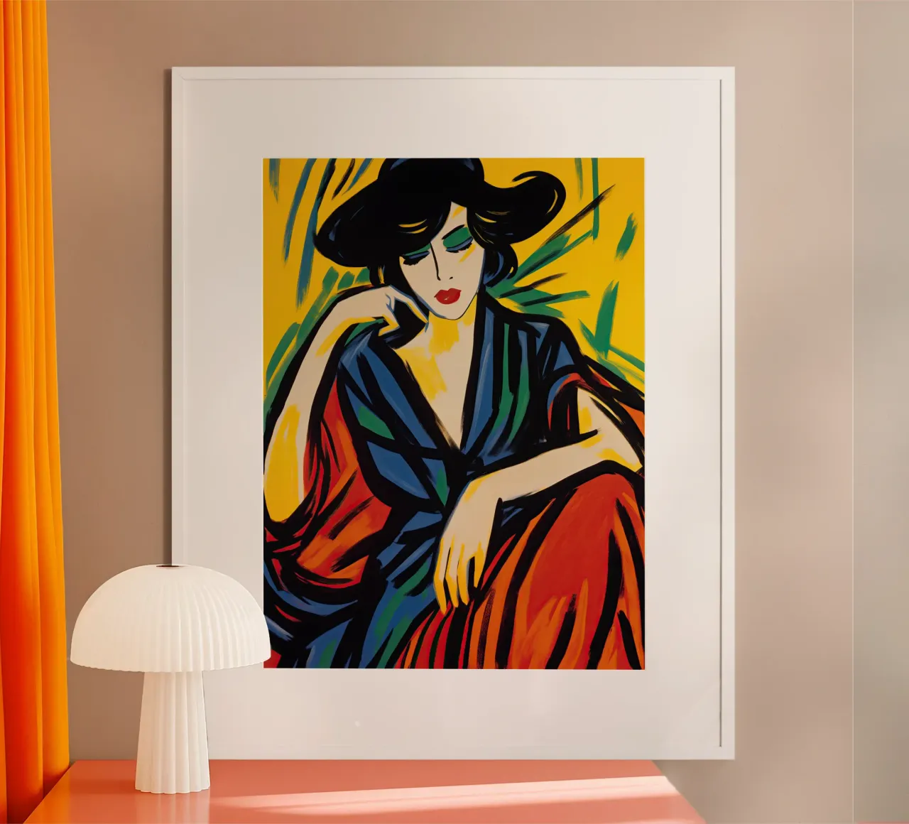 Die Spanierin | Expressionistisches Frauen-Portrait Poster von Autofocus