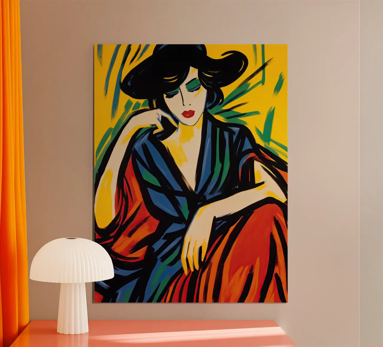 Die Spanierin | Expressionistisches Frauen-Portrait Poster von Autofocus