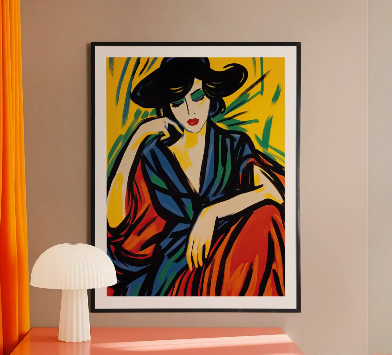 Die Spanierin | Expressionistisches Frauen-Portrait Poster von Autofocus