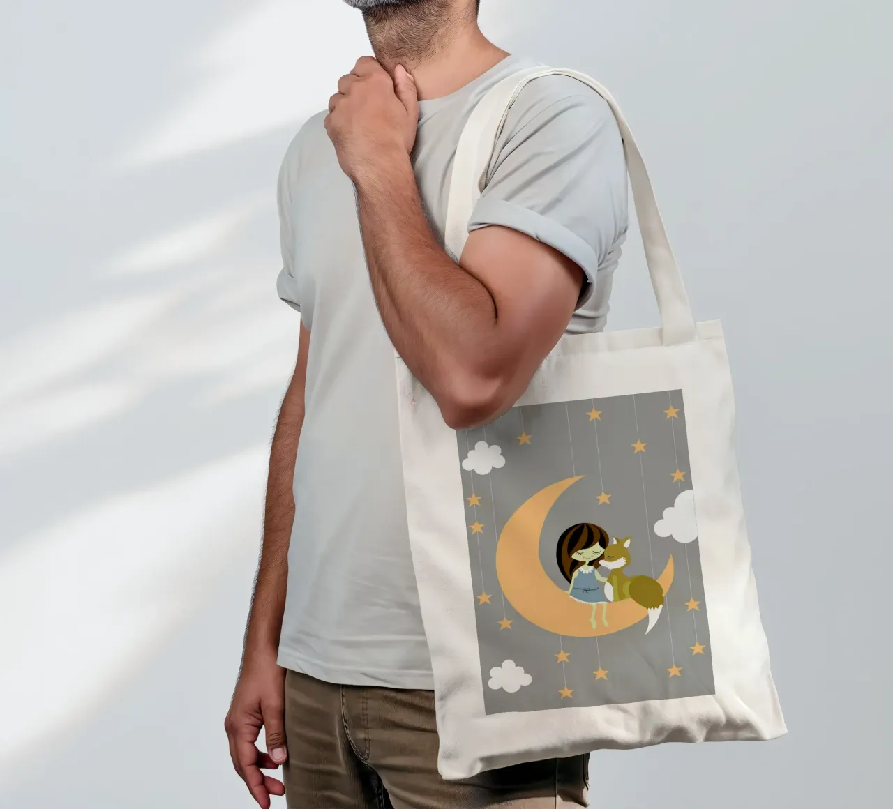 Foxy Moon tote bag by Sabrina Ziegenhorn