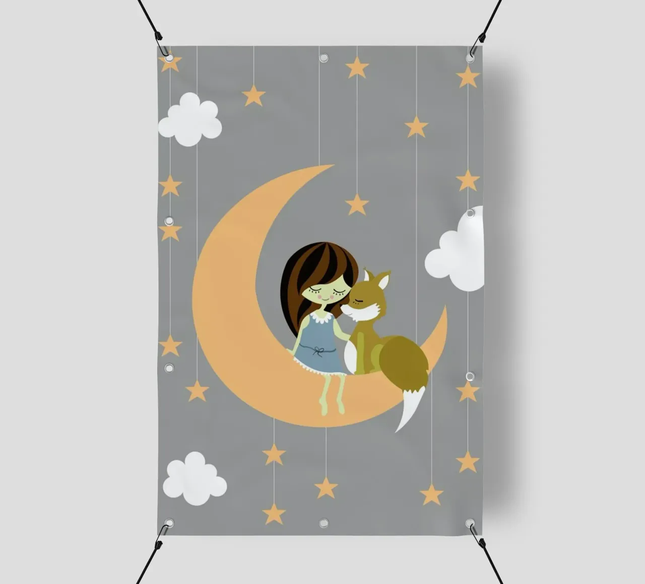 Foxy Moon telo in pvc da Sabrina Ziegenhorn