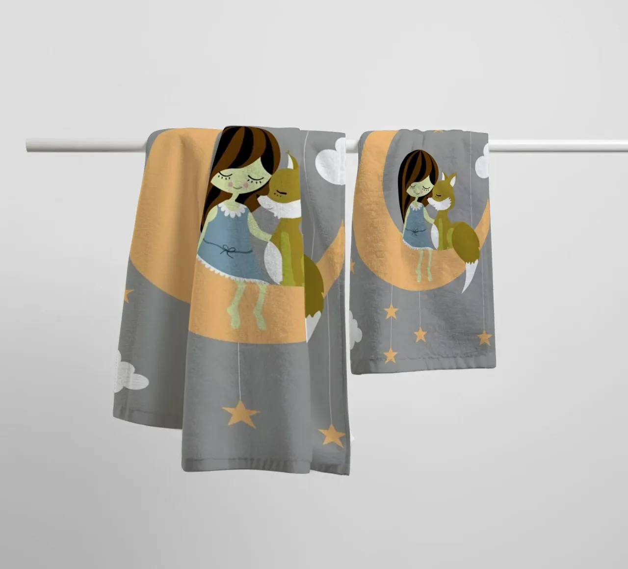 Foxy Moon asciugamano da bagno da Sabrina Ziegenhorn