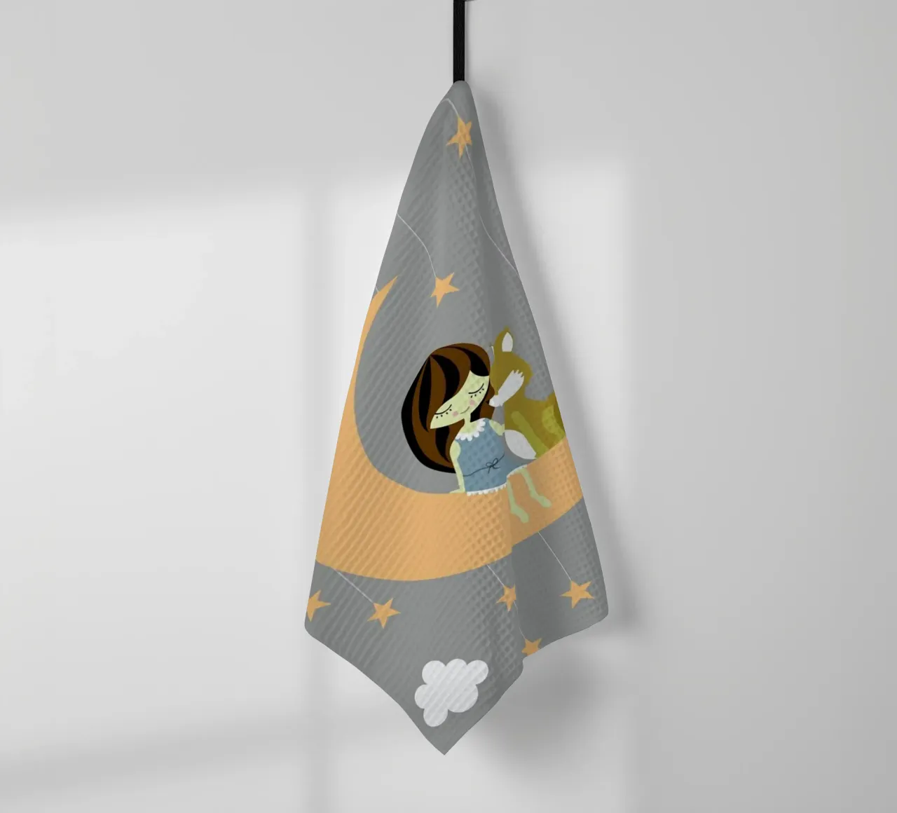 Foxy Moon torchon de Sabrina Ziegenhorn