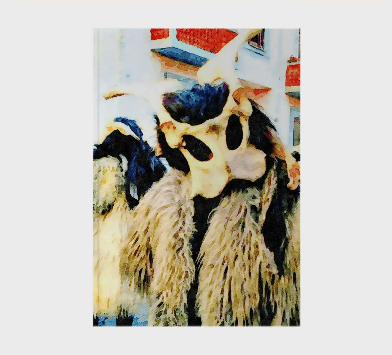 Mask from Sardinia notebook by Massimo Frascogna
