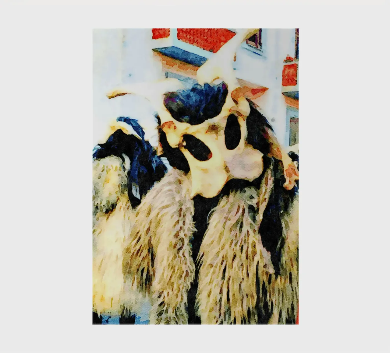 Mask from Sardinia notebook by Massimo Frascogna