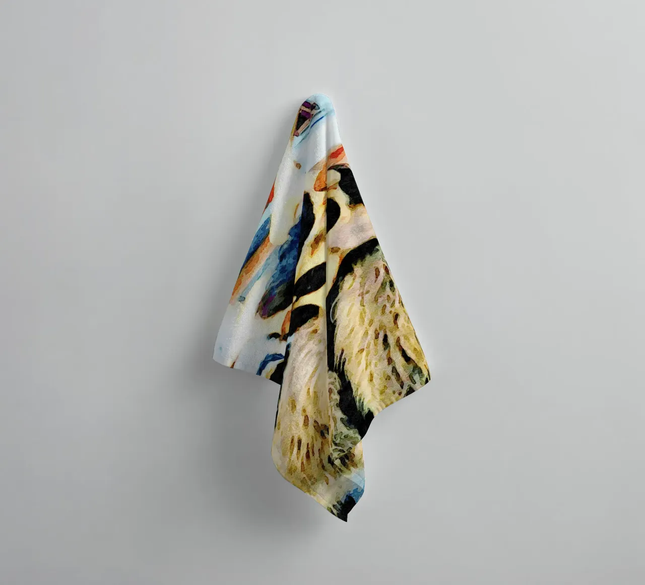 Mask from Sardinia towel by Massimo Frascogna