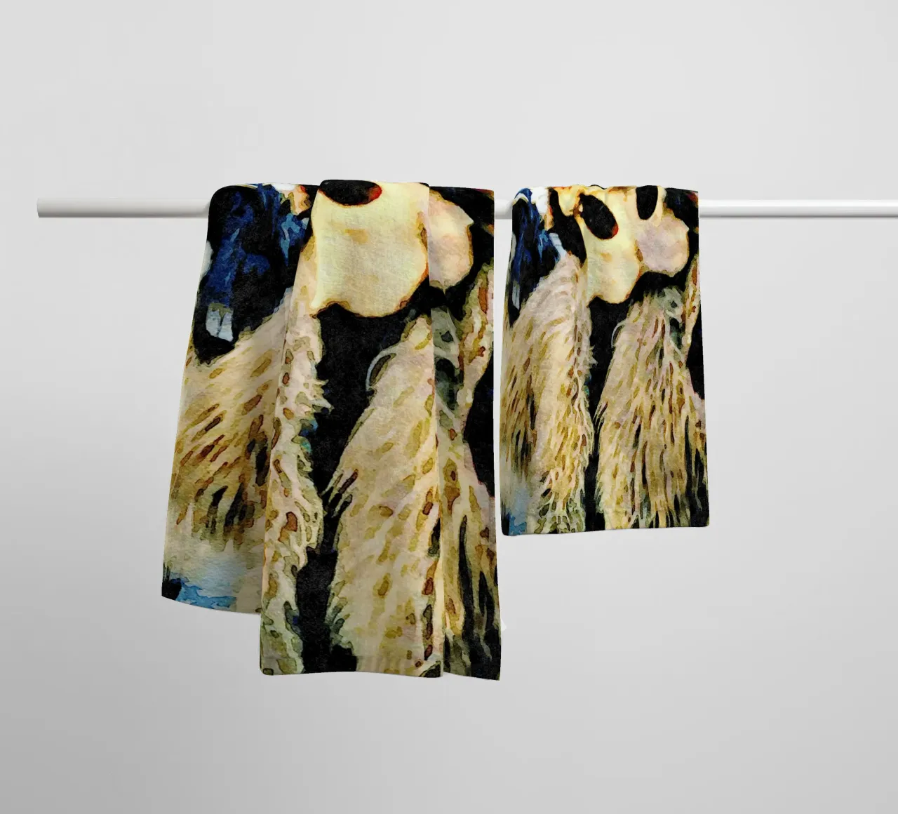 Mask from Sardinia towel by Massimo Frascogna