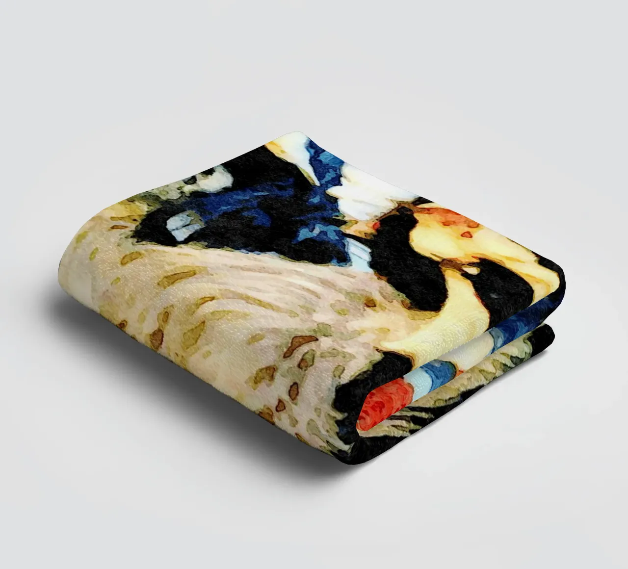 Mask from Sardinia towel by Massimo Frascogna