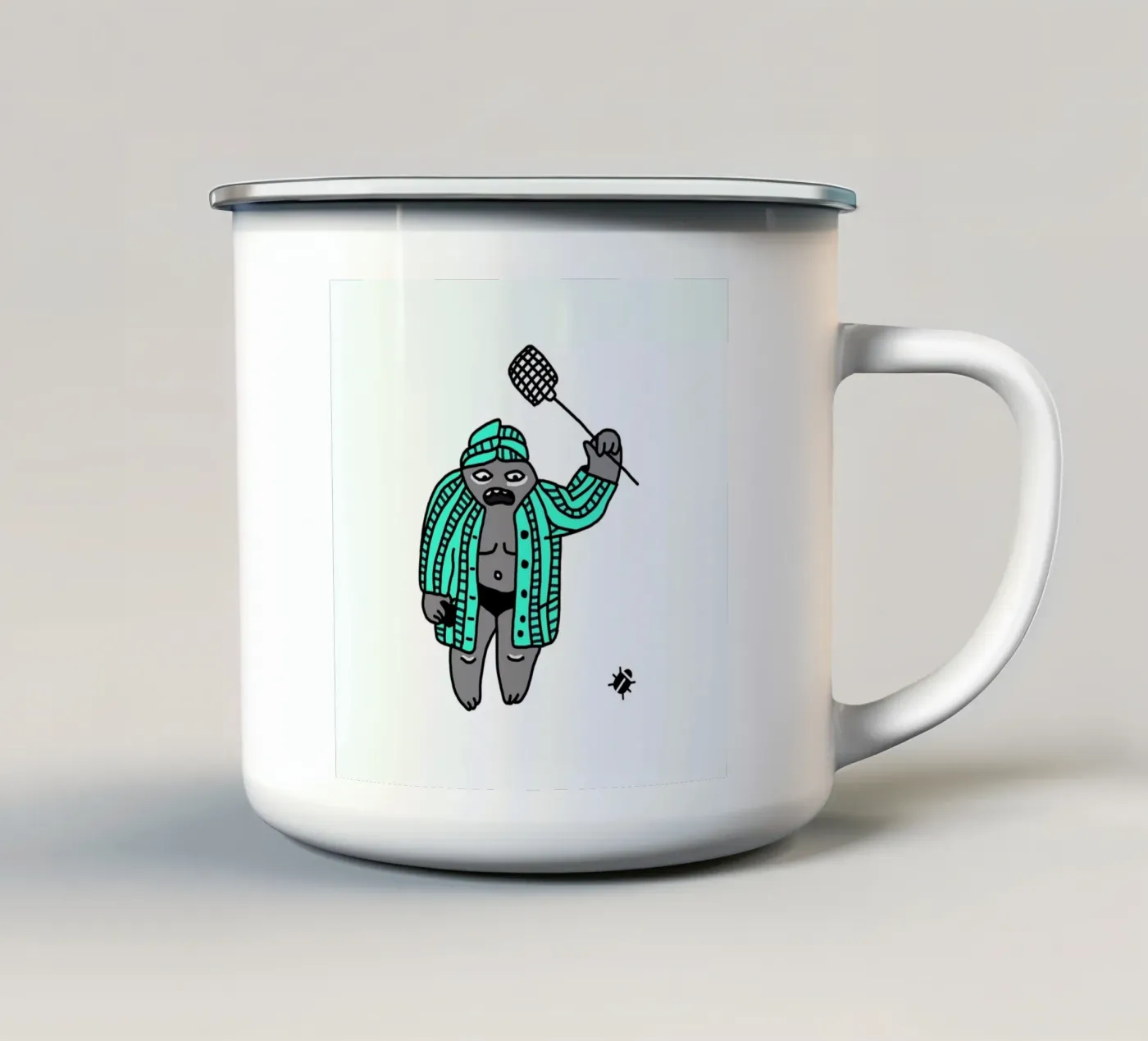 Bug enamel mug by Herzette