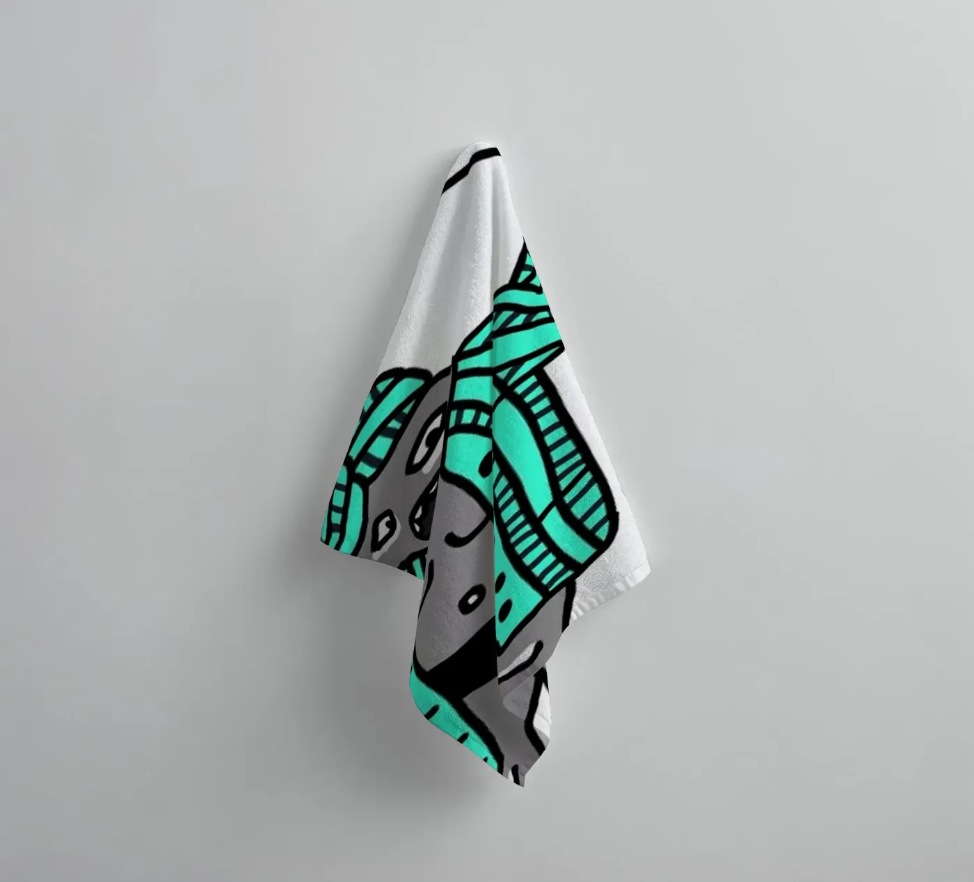 Bug badhanddoek van Herzette