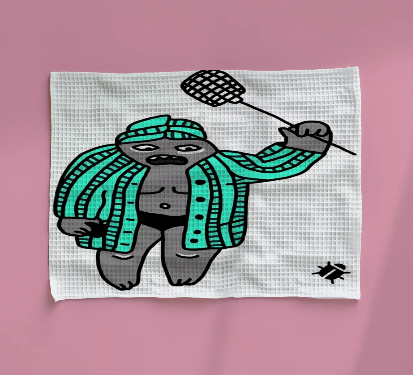 Bug tea towel by Herzette