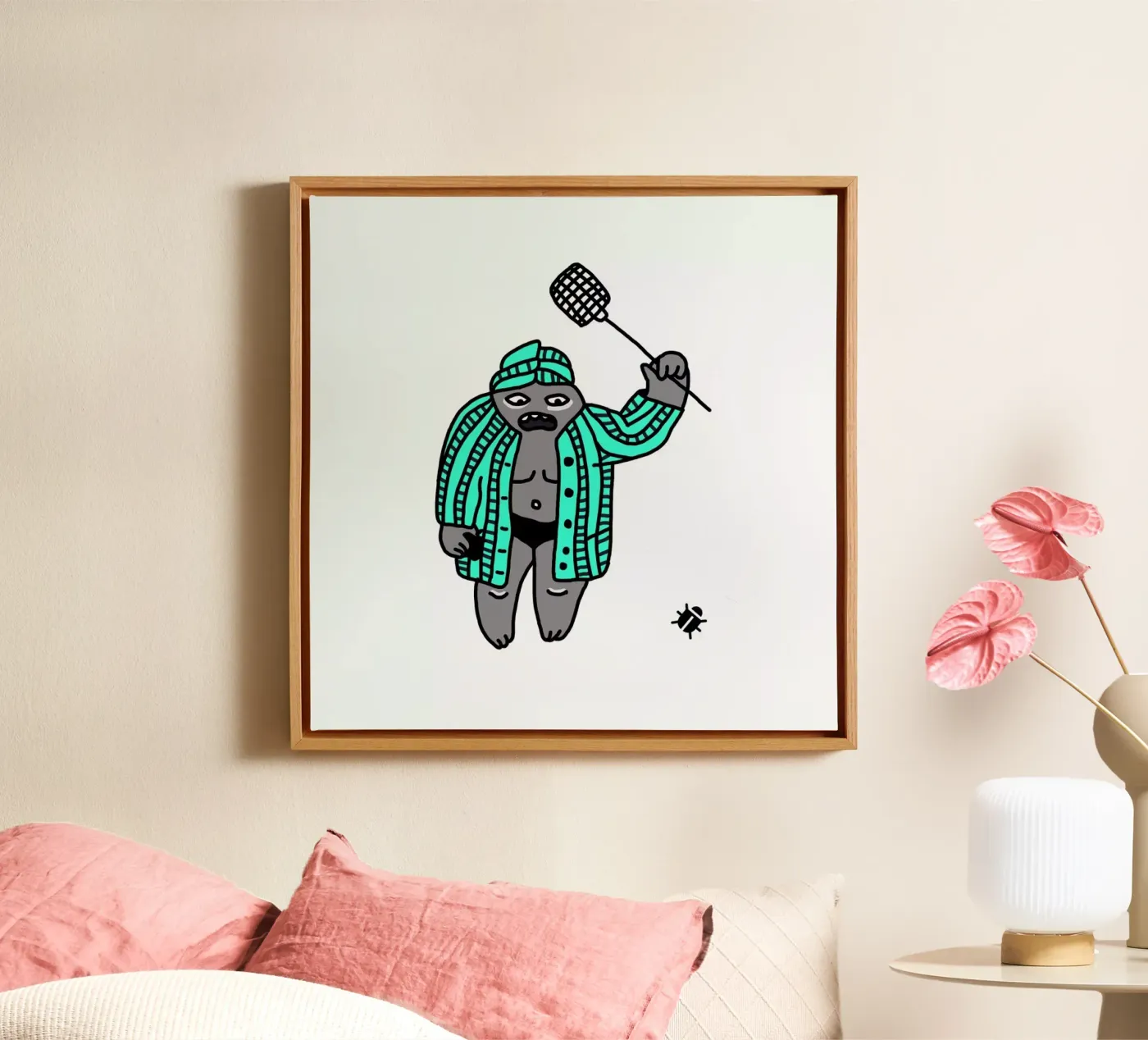 Bug canvas van Herzette