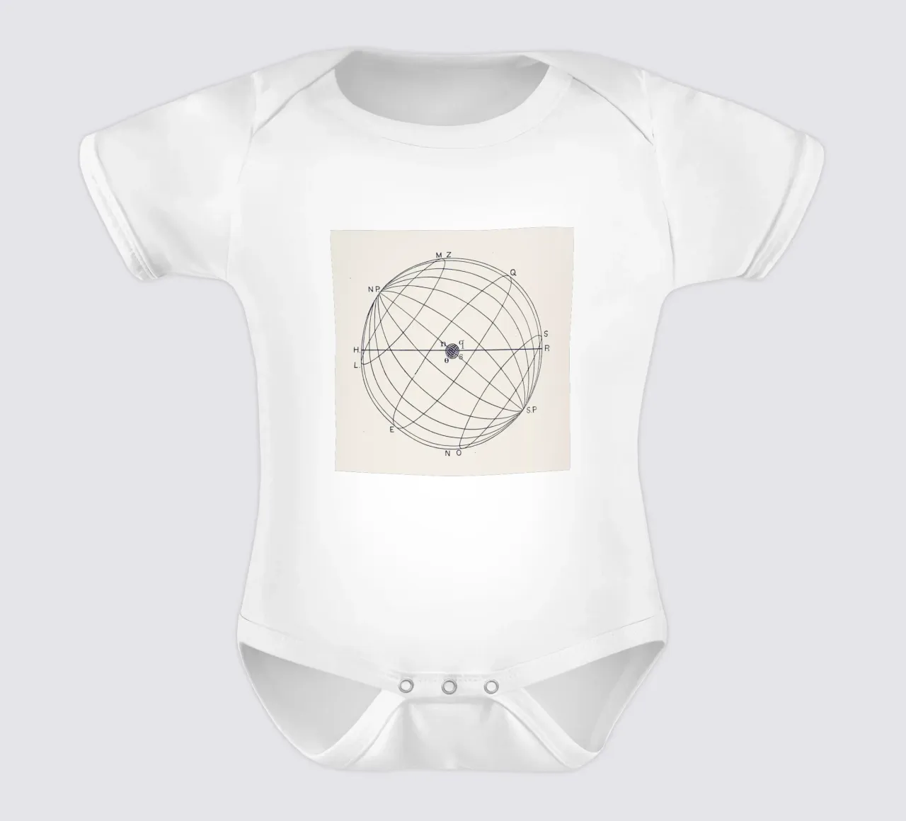 NSOQ Kurzarm Babybody von Astër