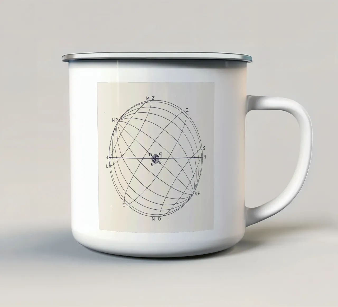 NSOQ taza de esmalte de Astër