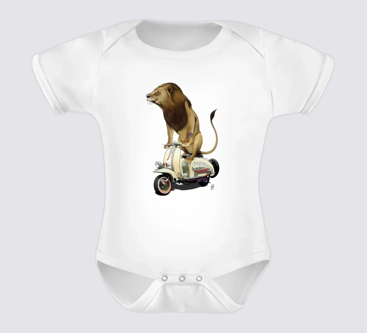 Lamb (Wordless) body neonato maniche corte da Rob Art | Illustration