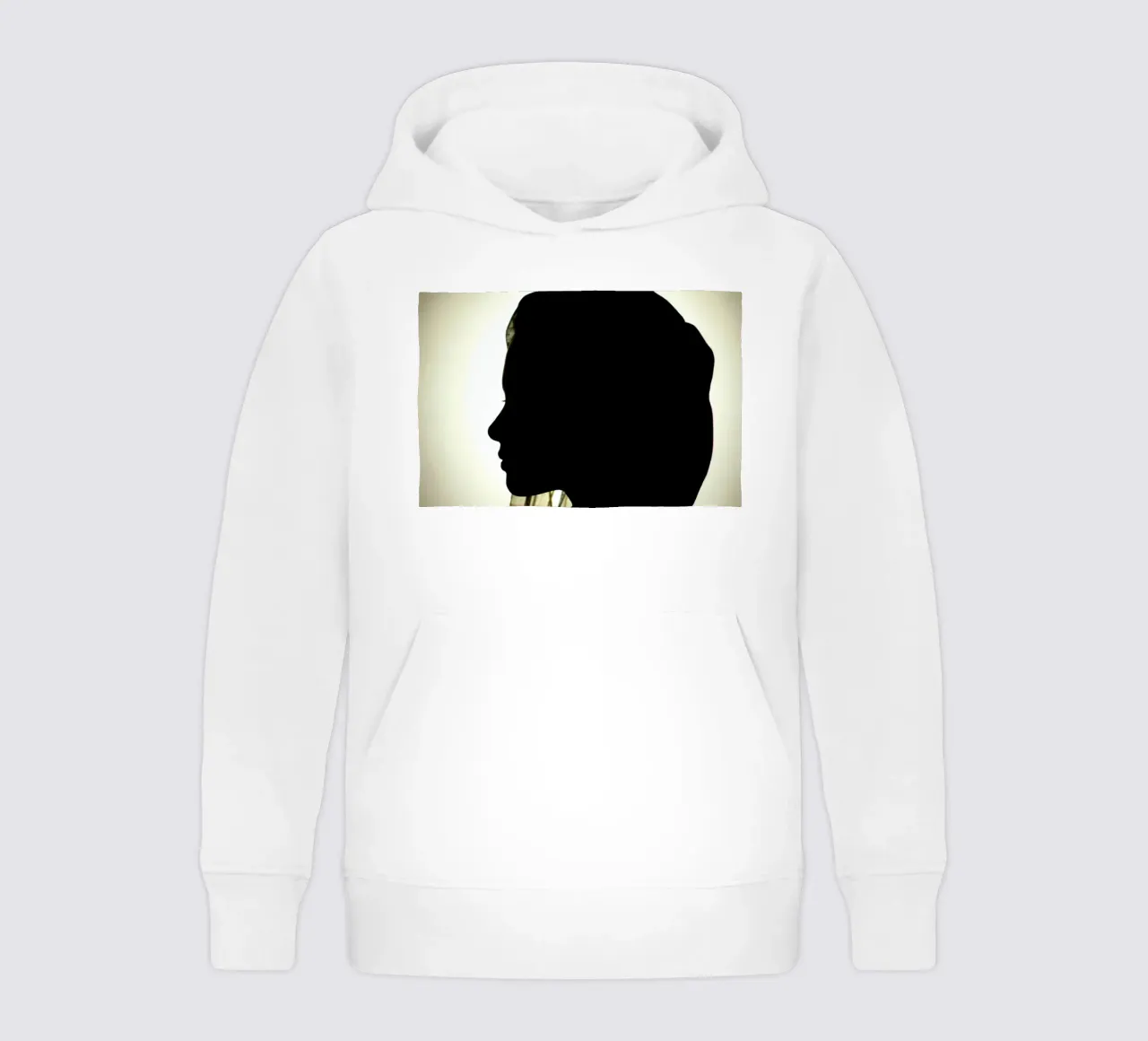 Silhouette di una donna con il foulard felpa bambino con cappuccio da DesignDoodle