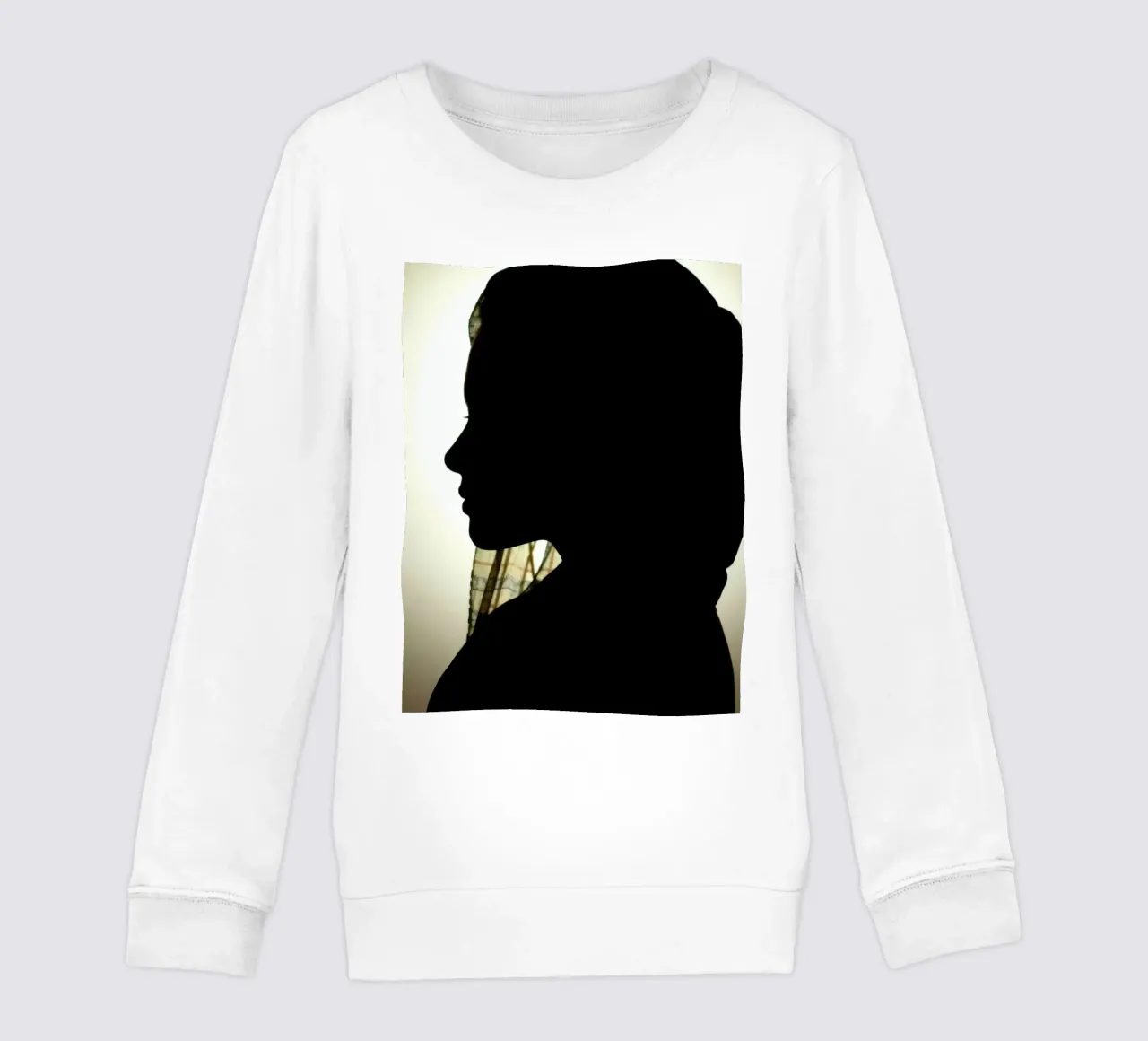 Silhouette di una donna con il foulard felpa bambino da DesignDoodle