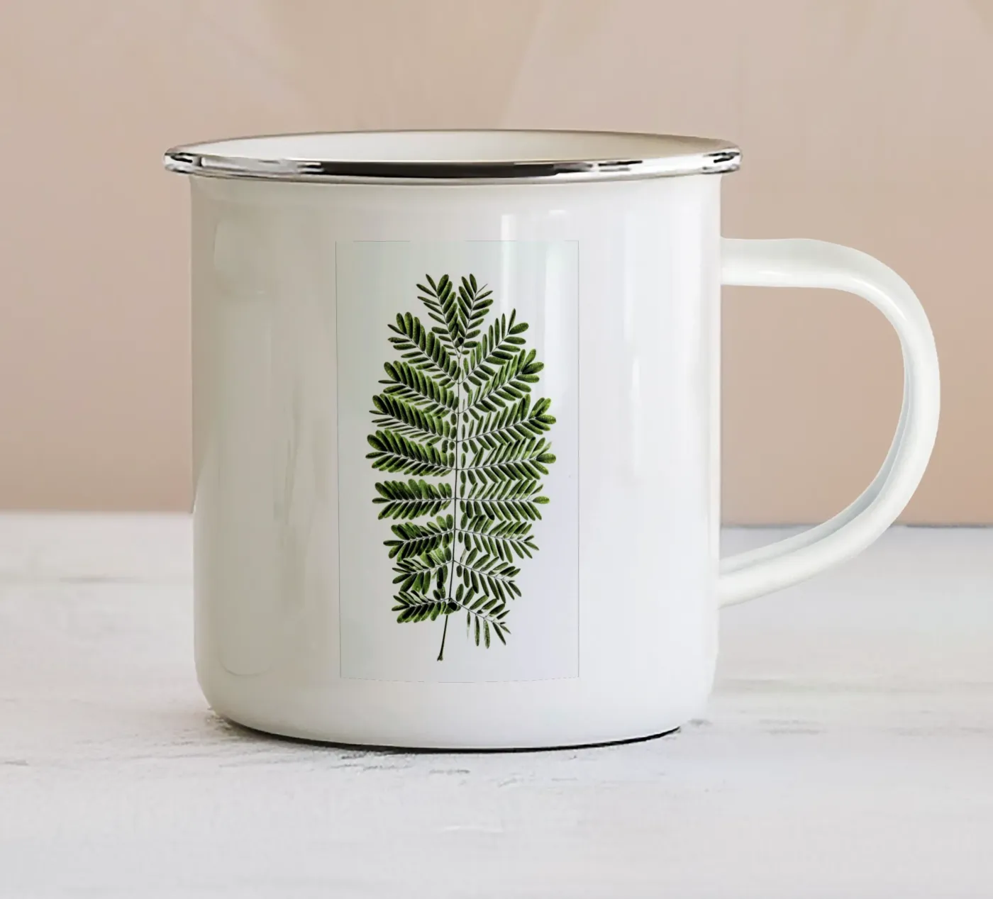 Leaf Study 2 enamel mug by Shot By Clint