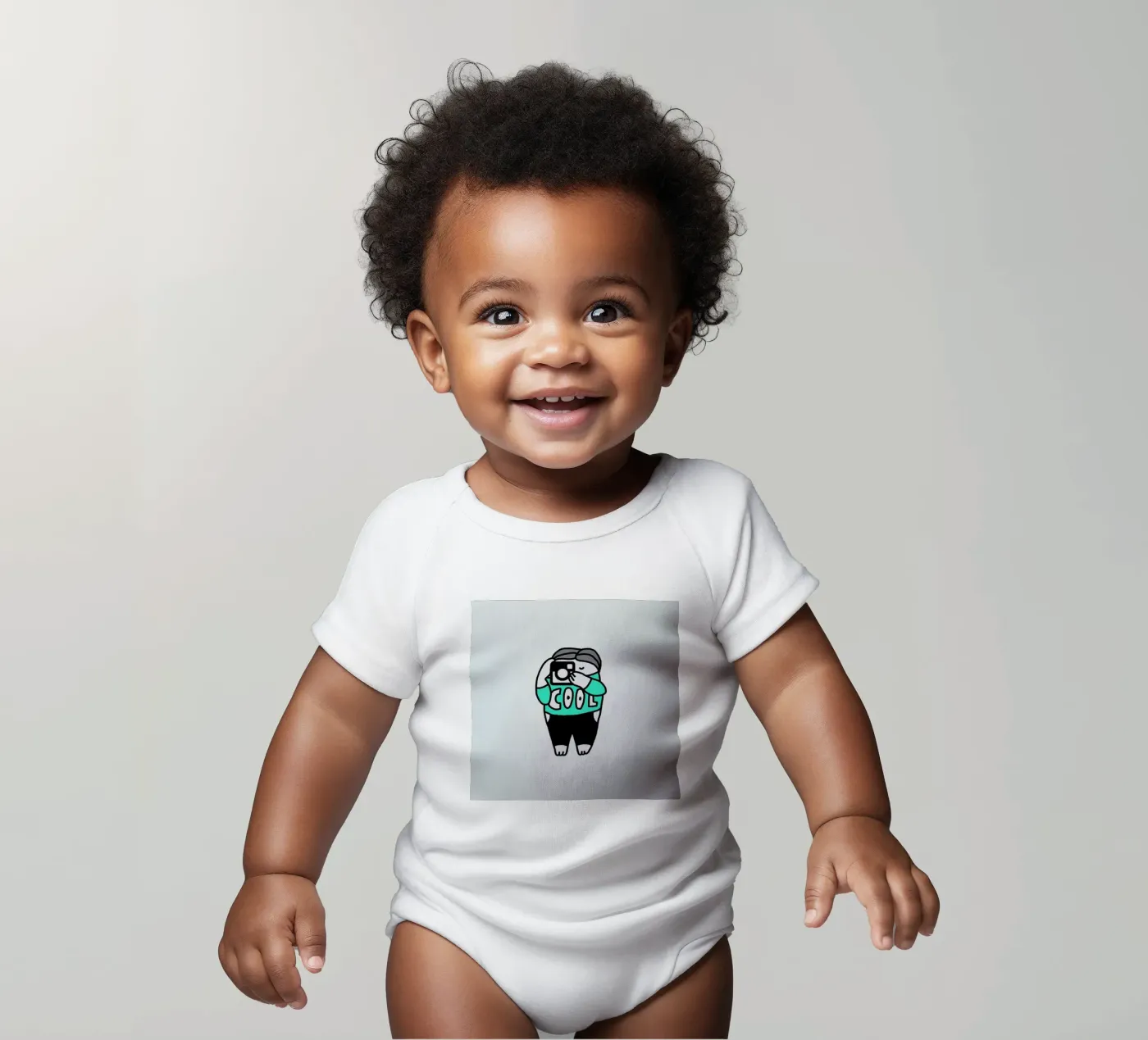 Cool Kurzarm Babybody von Herzette