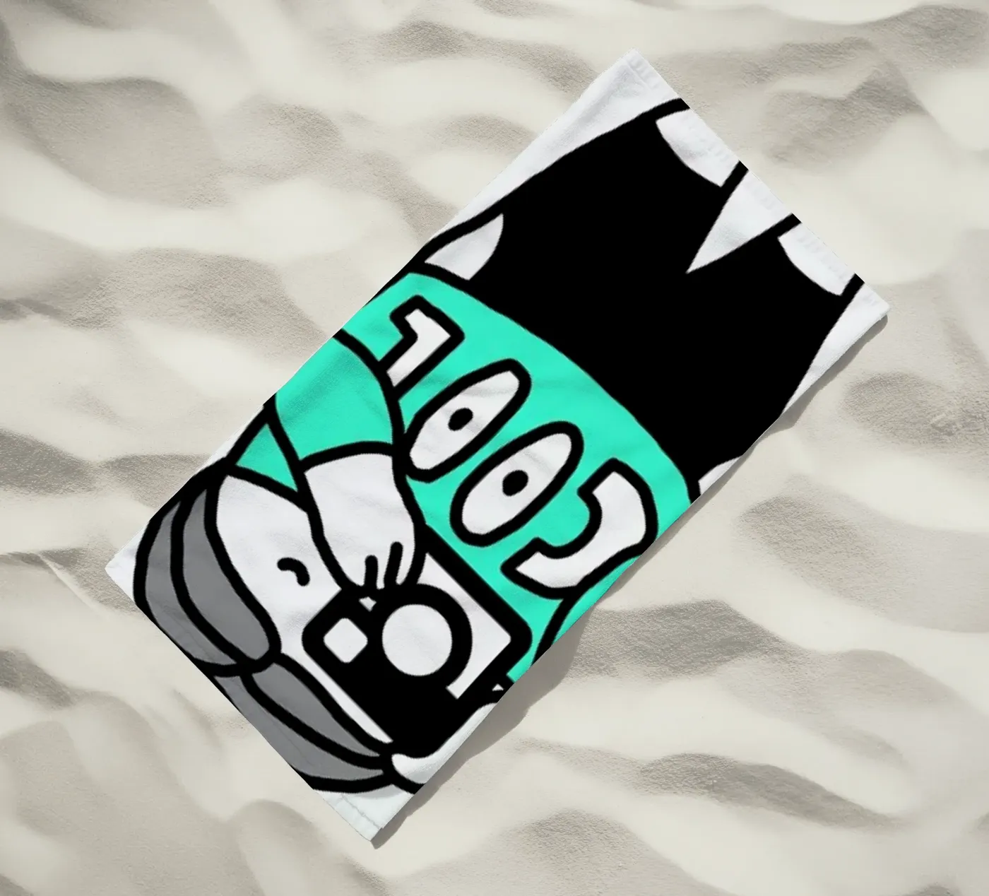Cool beach towel by Herzette