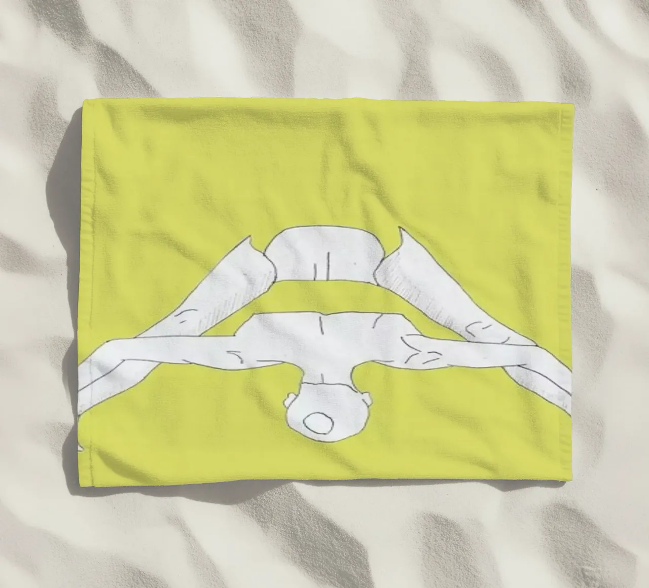 Yoga Practice 12 beach towel by Sandra De Leon