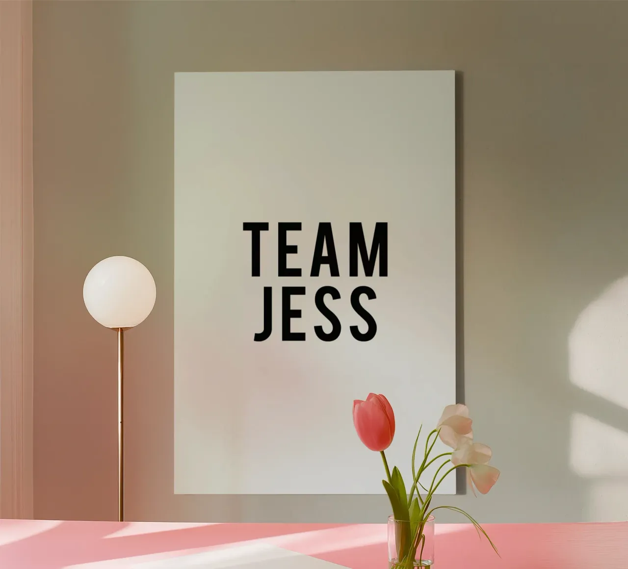 Team Jess tela con Cornice a cassetta da Studio One