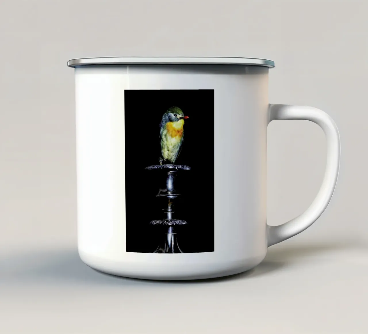 Birds Everywhere 21 tazza in smalto da Günther Egger