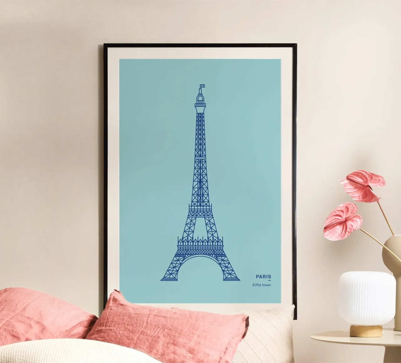 Paris poster con telaio in alluminio da Sara Signorini