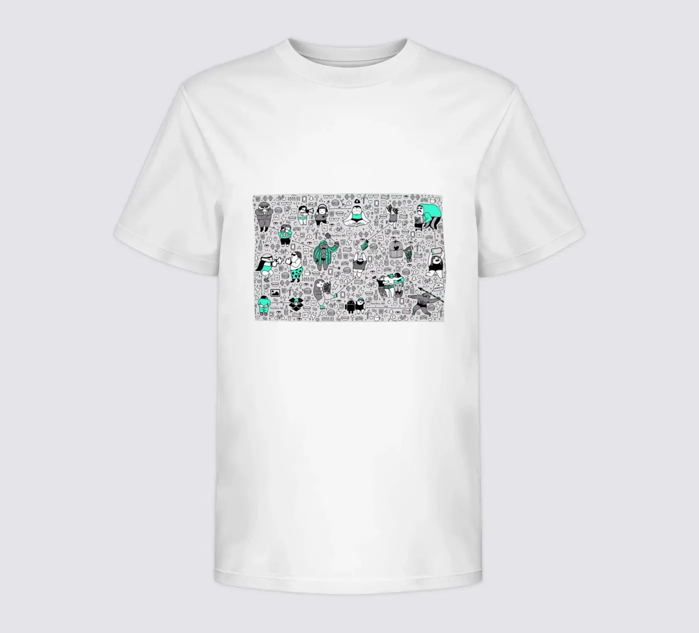 Kool Kids Pattern t-shirt bambini da Herzette