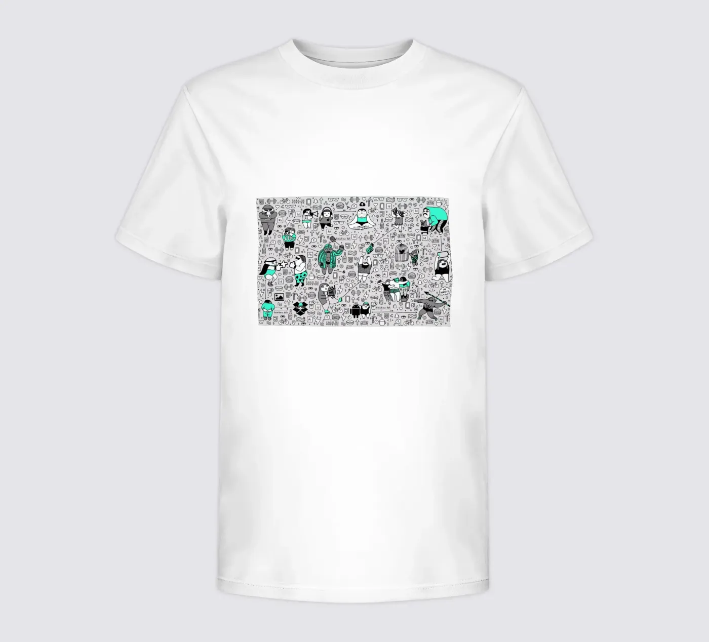 Kool Kids Pattern t-shirt bambini da Herzette